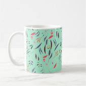 Mug MONOGRAMME Floral Neo Mint Personnalisé PRÉCIEUX À (Gauche)