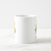 Mug Monogramme floral Nom botanique Initial B personna (Centre)