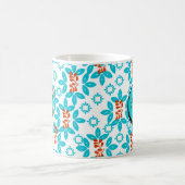 Mug Monogramme floral rétro (Centre)