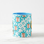 Mug Monogramme floral rétro (Centre)