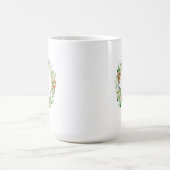 Mug Monogramme floral vintage du Succulent | de (Centre)