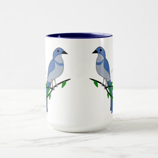 Mug Monogramme Floride Scrub Jay (Centre)