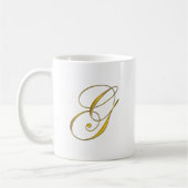 Mug Monogramme G en or (Gauche)