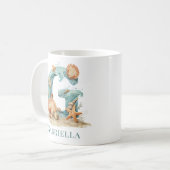 Mug Monogramme G personnalisé de la côte initiale de l (Devant gauche)