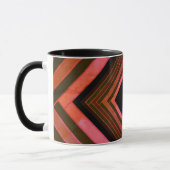 Mug Monogramme géométrique rose rustique moderne (Gauche)