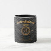 Mug Monogramme Gold Frame Black Professional Luxe Chic (Centre)