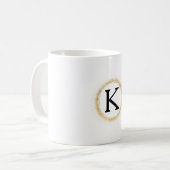 Mug Monogramme Gold Glitz (Devant gauche)