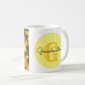 Mug Monogramme Golden Rudbeckia Black Eyed Susan Flowe (Devant droit)