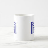 Mug Monogramme Gras Moderne | N'importe quelle couleur (Centre)