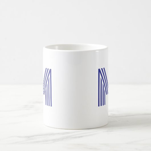 Mug Monogramme Gras Moderne | N'importe quelle couleur (Centre)