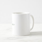 Mug Monogramme "H" d'Eucalyptus Botanique D'Or Personn (Devant droit)