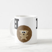Mug Monogramme H est pour Hérisson (Devant gauche)