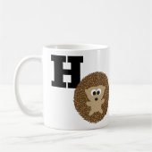 Mug Monogramme H est pour Hérisson (Gauche)