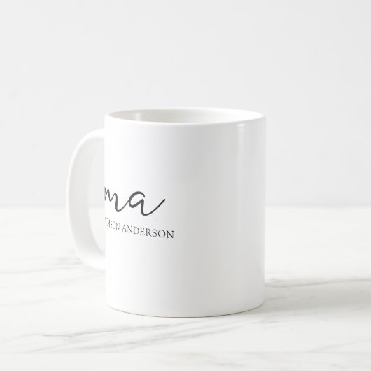 Mug Monogramme initial (Devant gauche)