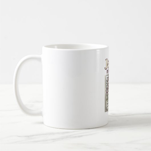 Mug Monogramme initial de Jésus Foi Monogramme initial (Gauche)