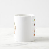 Mug Monogramme initial de Noël personnalisé D (Centre)
