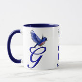 Mug Monogramme initial G Élégant (Gauche)