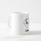 Mug Monogramme Initial Géométrique Élégant C (Devant gauche)