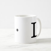 Mug Monogramme initial L Classic Mug, 11 oz (Devant droit)