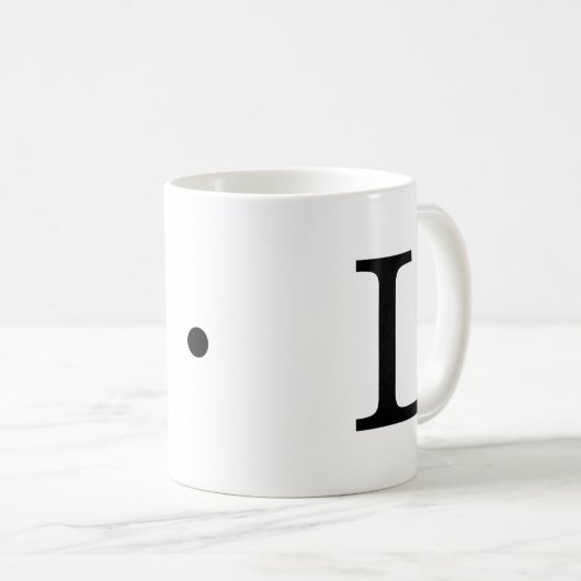 Mug Monogramme initial L Classic Mug, 11 oz (Devant droit)
