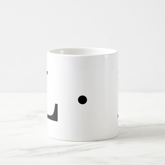 Mug Monogramme initial L Classic Mug, 11 oz (Centre)