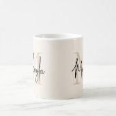 Mug Monogramme Initial Moderne (Centre)