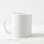 Mug Monogramme initial professionnel couleur or et pas (Gauche)