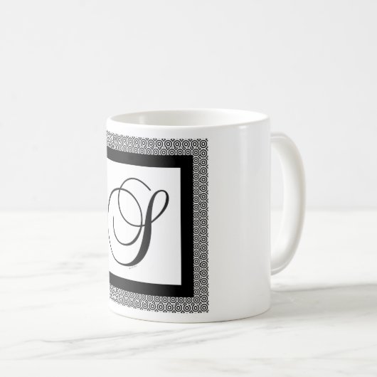 MUG MONOGRAMME INITIAL S (Devant droit)