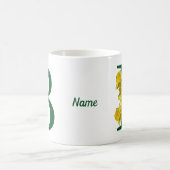 Mug Monogramme initiale B jonquille personnalisé (Centre)