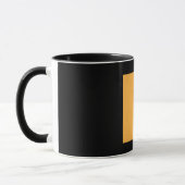 Mug Monogramme Initiale E Noir Intérieur Noir Extérieu (Gauche)