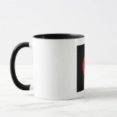 Mug Monogramme Initiale G Combinaison Noir Blanc (Gauche)
