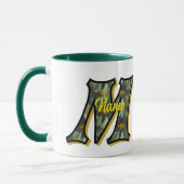 Mug Monogramme Initiale M Fleurs de Marguerites Art Pe (Gauche)