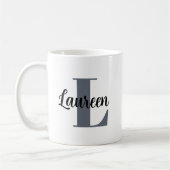 Mug Monogramme initiale nom (Gauche)