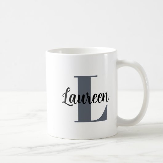 Mug Monogramme initiale nom (Droite)