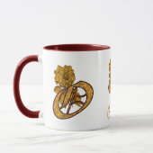Mug Monogramme Initiale O Or Peony Personnalisé (Gauche)