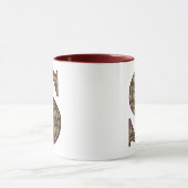 Mug Monogramme Initiale S Élégant Floral Vintage (Centre)