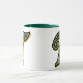 Mug Monogramme Initiale T Fleurs Artistiques de Margue (Centre)