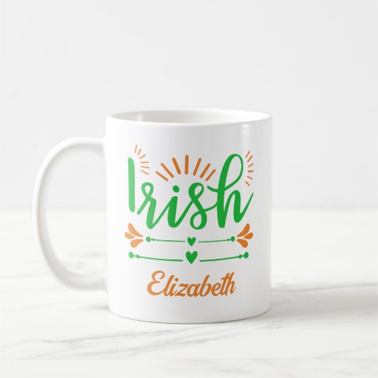 Mug Monogramme irlandais fun (Gauche)