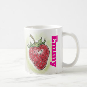 Mug Monogramme joli anniversaire fille aquarelle frais