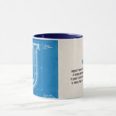 Mug Monogramme lettre J plan (Centre)