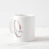 Mug Monogramme Lettre moderne initiale Q Boho personna (Devant gauche)