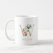 Mug Monogramme Lettre Or W (Gauche)