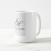 Mug Monogramme Luxueux Samira Hadid (Devant droit)
