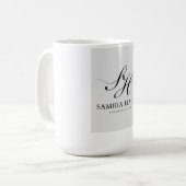 Mug Monogramme Luxueux Samira Hadid (Devant gauche)