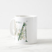 Mug Monogramme "M" d'Eucalyptus Botanique D'Or Personn (Devant gauche)