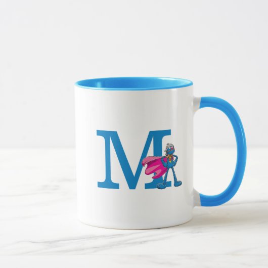 Mug Monogramme M Super Grover (Droite)