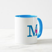 Mug Monogramme M Super Grover (Devant droit)