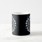 Mug Monogramme Mandala Gold Torquoise (Centre)