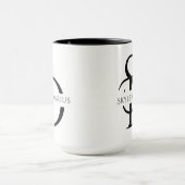 Mug Monogramme Mariage Simple Personnalisé Avec Nom (Centre)