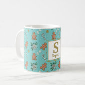 Mug Monogramme masculin, vaches et Sucres de canne en  (Devant gauche)